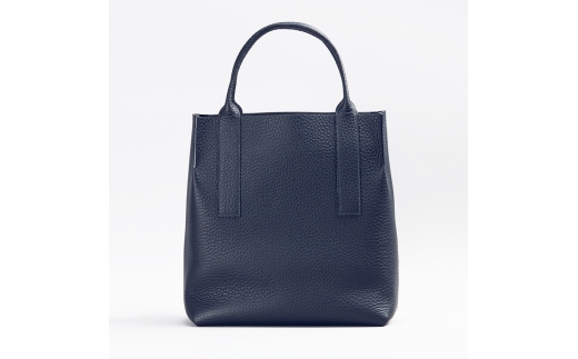 一枚仕立て手提げトートM ネイビー【1385-QTW】｜革製品 レザー 国産 [0998]