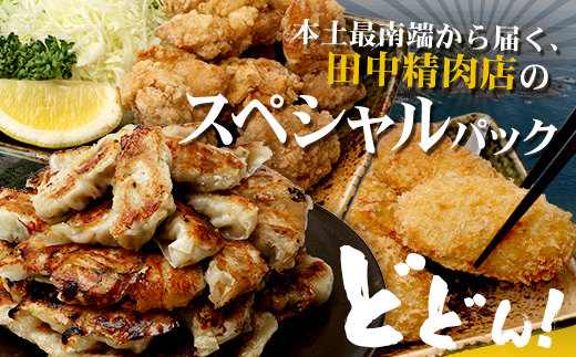 佐多の田中肉屋スペシャルパック（餃子・コロッケ・味付唐揚げ）