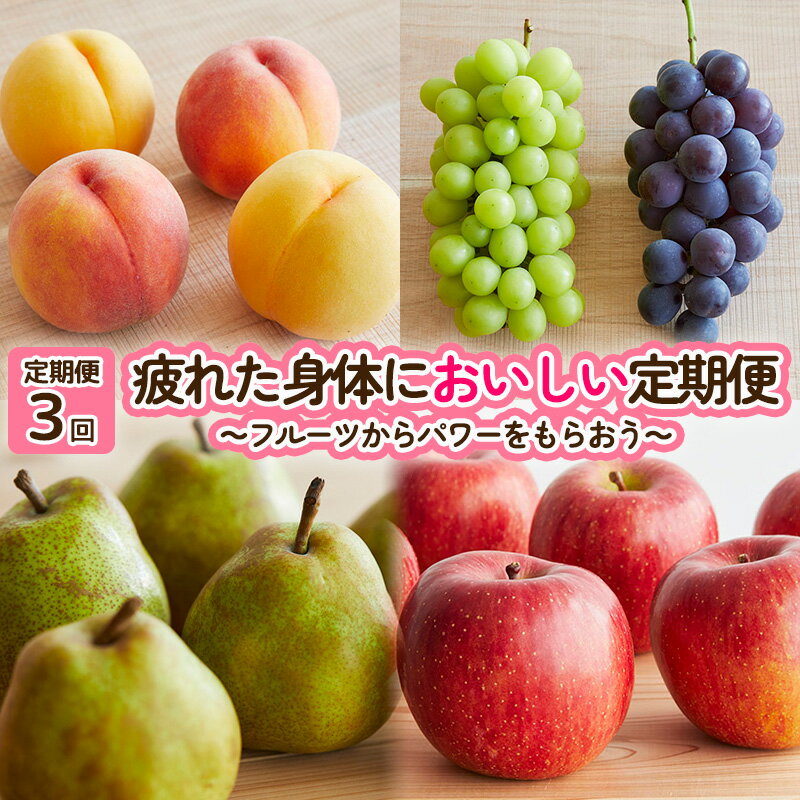 【ふるさと納税】【定期便3回】疲れた身体においしい定期便　～フルーツからパワーをもらおう～ FY25-253