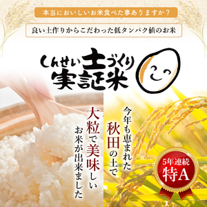 秋田県産 ひとめぼれ 4kg (2kg×2) 令和7年産［先行予約/2025年11月頃発送開始］土づくり実証米 JAしんせい【 精米 白米 米 コメ お米 おこめ ブランド米 ご飯 ごはん 先行受付 