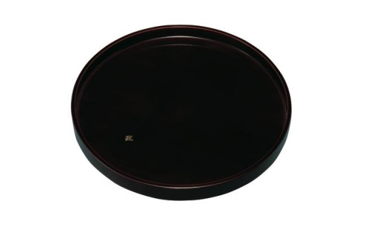 
木製丸盆 30cm 溜 匠
