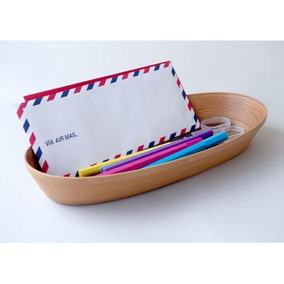 ふるさと納税 青森県 BUNACO　IB-C622　オーバルボックス　Mサイズ(ライトブラウン) |  | 01