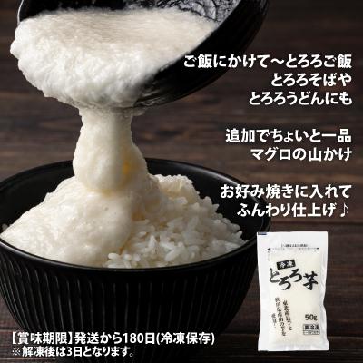ふるさと納税 大館市 【定期3ヶ月】冷凍とろろ1キロセット(50g×20袋) |  | 03