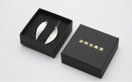 【高岡銅器】ピアス 葉 民芸品 工芸品 伝統技術 アクセサリー  FAD-0685