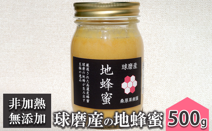 はちみつ 無添加 非加熱 希少 錦町産 くま（球磨）産 地蜂蜜 500g×1本