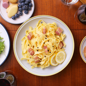 ポトペリー　フロスト　ペアパスタプレート　　カラー：GRAY　