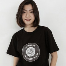 足利市 マンホールTシャツ 黒 Sサイズ