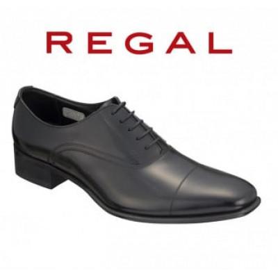 ふるさと納税 奥州市 REGAL革靴 ストレートチップ 725R ブラック＜奥州市モデル＞ 23.5cm [AM007]
