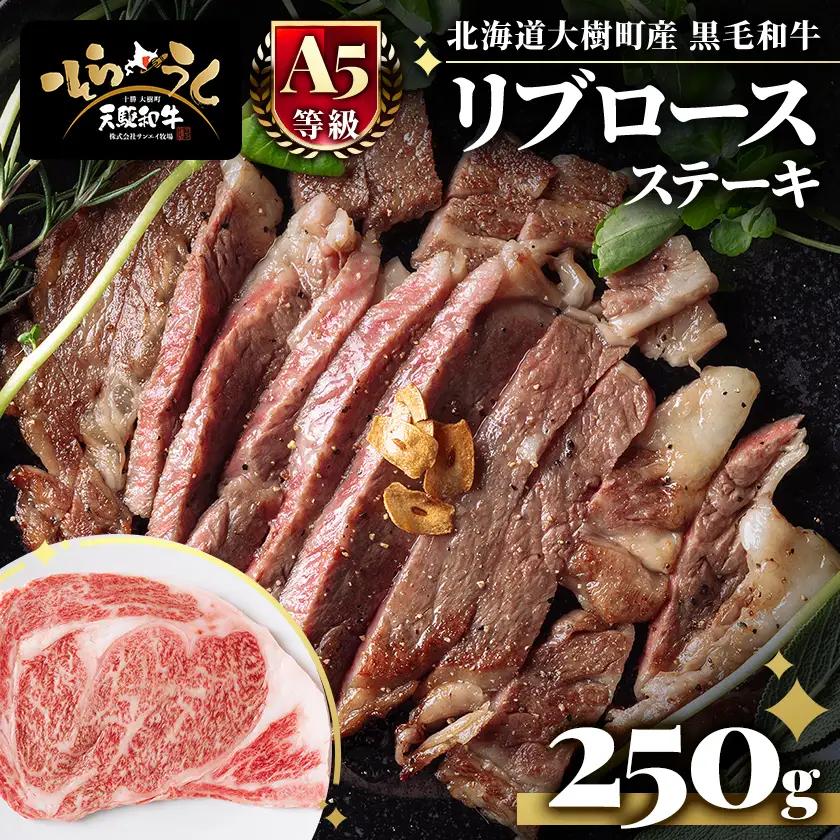 大樹町産黒毛和牛「天駆牛(そらうし)」リブロースステーキ 250g【配送不可地域：離島】【1722146】
