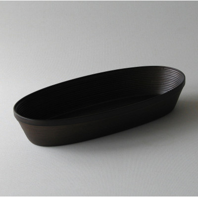 BUNACO　IB-C722　オーバルボックス　Mサイズ(ダークブラウン)【1650536】