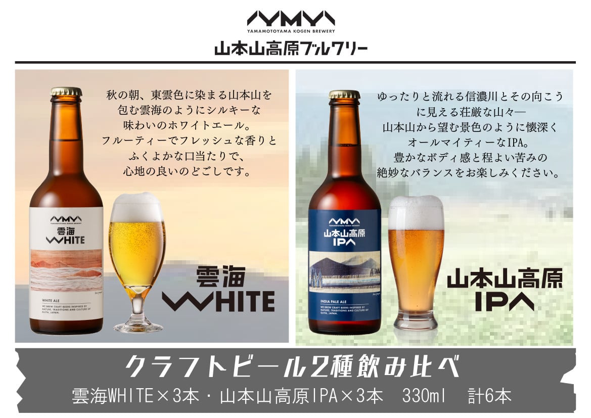 
            18P457 おぢやの クラフトビール 詰め合わせ 定番2種6本セット 330ml（瓶）×6本 お酒 酒 地ビール ご当地 新潟
          