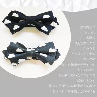 CESKYMOFF チェスキーモフ 雲小紋柄 天気 蝶ネクタイ ネクタイ シルク 日本製 父の日 高知県 須崎市