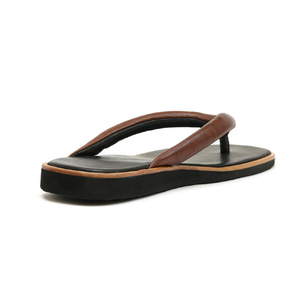 TUっKAKE BL/BR（ブラック/ブラウン）　ユニセックス ファッション 靴 シューズ 栃木レザー つっかけ XL（27.5〜30.0cm）