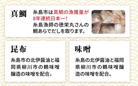 【お中元対象】贈答用にも！簡単お味噌汁51杯分 糸島鯛液みそ×3本糸島市 / 糸島食品 調味料 味噌汁真鯛 鯛 [ABE004]