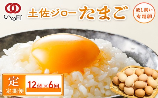 
                  【定期便】土佐ジローたまご（12個入）×6回
                