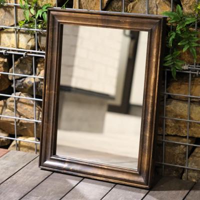 ふるさと納税 江南市 アメリカンデザイン　ウォールミラー　THE CIGAR LOUNGE【国産桧無垢材使用】 |  | 01