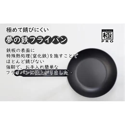 鉄フライパン 26cm 極PRO オール鉄 リバーライト 錆びにくい 焦げ付きにくい お手入れ簡単 IH対応
