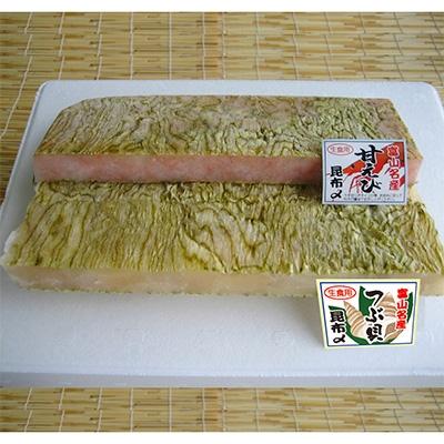 ふるさと納税 高岡市 甘海老とつぶ貝昆布〆とすぐ食べられる昆布〆刺身6種セット