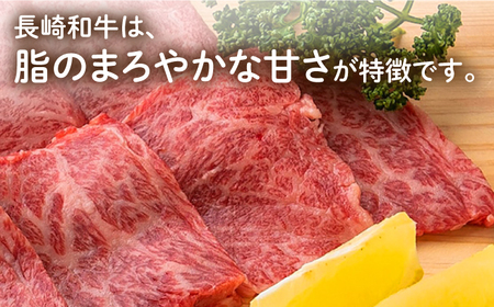 長崎和牛 焼肉 カルビ 約500g 長与町/ワタナベ商店[ECT021]