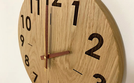 wood clock 330OK ｜ 壁掛け時計 木製