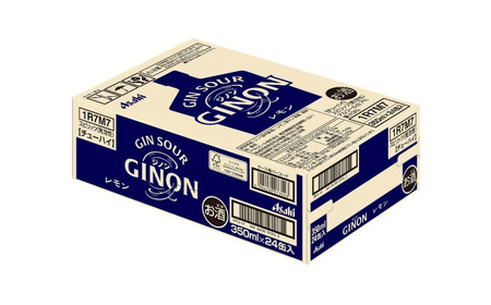 【6か月定期便】【福島のへそのまち もとみや産】アサヒGINONレモン缶350ml×24本　【07214-0438】