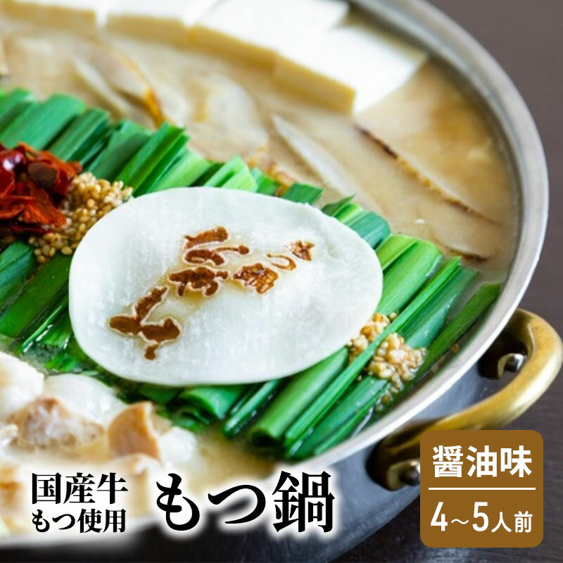 【ふるさと納税】もつ鍋 醤油味 4～5人前 もつ 鍋 セット