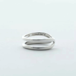 2wayイヤカフリング Laugh＆Yoke TWO-WAY TWO ｜6.3mm幅｜シルバー925｜LY-024