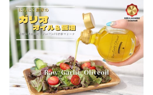ガーリックオイル【由良町産 生にんにく】2本セット / 調味料 オイル オリーブオイル 調味料 洋風 ドレッシング 和歌山 由良町 【bcen002】