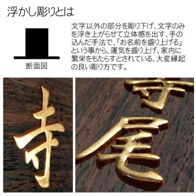 ふるさと納税 福知山市 黒檀浮かし彫り表札(長方形) |  | 01