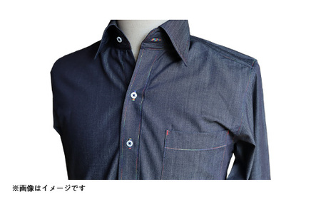 ソフトデニムのプレミアムシャツ(Mサイズ)