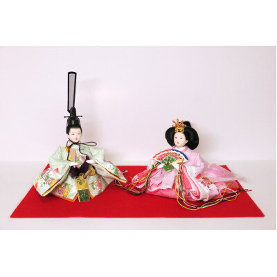 【ふるさと納税】【山田人形店】伝統工芸士　尾張屋 寿翁(すおう)作　かわいい桜の花の金彩加工のおひなさま【1477629】