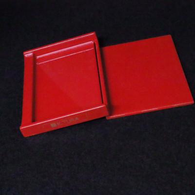ふるさと納税 越谷市 K.TURA 市松模様 木製名刺ケース 赤 ギフトBOX入り |  | 01