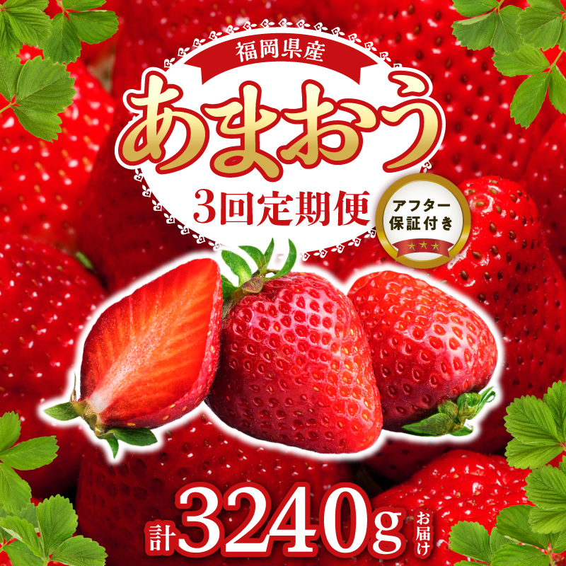 【2027年1月以降お届け】あまおう 約270g 4パック×3回 計12パック【定期便 3回】_定期便 全3回 いちご あまおう 約 270g × 4パック × 3回 計 12パック 福岡県産 甘い 濃厚 ブランド苺 果物 フルーツ ストロべリー スイーツ パフェ ショートケーキ パンケーキ スムージー ジャム 国産 福岡県 久留米市 お取り寄せ 送料無料_Fi301