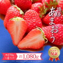 【ふるさと納税】福岡県産　あまおう 約1,080g（約270g×4）いちご イチゴ 苺 ベリー ビタミン 博多 高級 デザート 果物 くだもの フルーツ ジャム ケーキ 先行予約 送料無料 数量限定 福岡県 福岡 東峰村　3S12