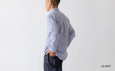 JAMES & CO. STANDARD SHIRT 「 Pujol 」カラー：LS-NVY（ロンストネイビー）サイズ：3 | PUJOL スタンダードシャツ JAMES＆CO メンズ 長袖 シャツ 
