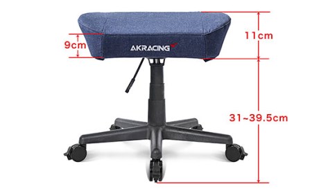 AKRacing Footrest Denim エーケーレーシング ゲーミングチェア【2024年5月より順次発送】