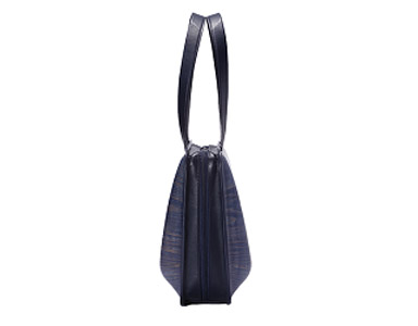 木製バッグ【monacca-bag/Leaf indigoネイビー】 トートバッグ 木製トートバッグ バッグ 鞄 カバン 木のかばん 木 木製 杉 間伐材 メンズ レディース ファッション ギフト 贈