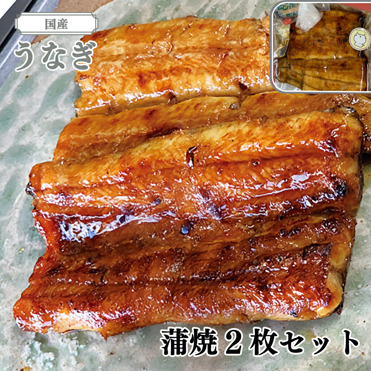 【ふるさと納税】お肴ぬこ特製　国産うなぎ（蒲焼）2枚セット ふるさと納税 うなぎ 千葉県 大網白里市 AT002