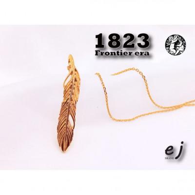 ふるさと納税 南アルプス市 ejブランド『1823』Frontier era K10YG　フェザーネックレス |  | 03
