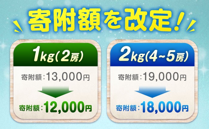 シャインマスカット しゃいんますかっと シャイン マスカット ますかっと Shine Muscat 種なし 2房 1kg 皮ごと