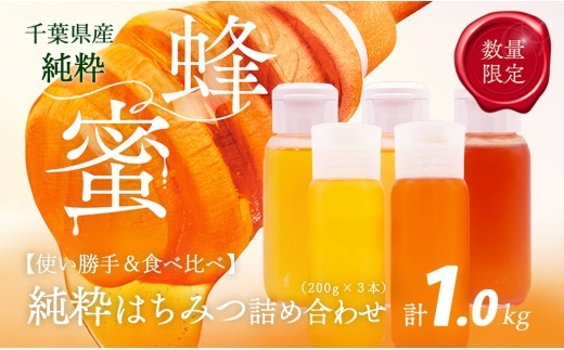 
            千葉県産「季節の厳選はちみつ」200gボトル×5本【ランダムにセレクト】 【 ふるさと納税 ハチミツ 蜂蜜 はちみつ お菓子作り おかしづくり セット 千葉 大網白里市 送料無料 】 X017
          