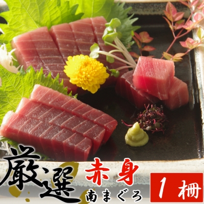 【赤身】厳選南マグロ　赤身　１柵【解凍書付】