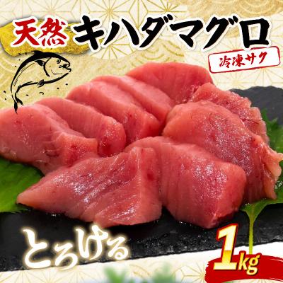 ふるさと納税 室戸市 天然キハダマグロ 1kg 刺身用柵 赤身 刺身 室戸市産
