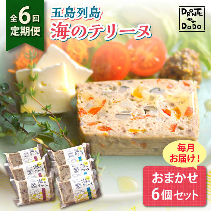 【ふるさと納税】【全6回定期便】【その時の旬をテリーヌで】五島列島 海のテリーヌ おまかせ6個セット【DRONTE=DODO】[RBY005]