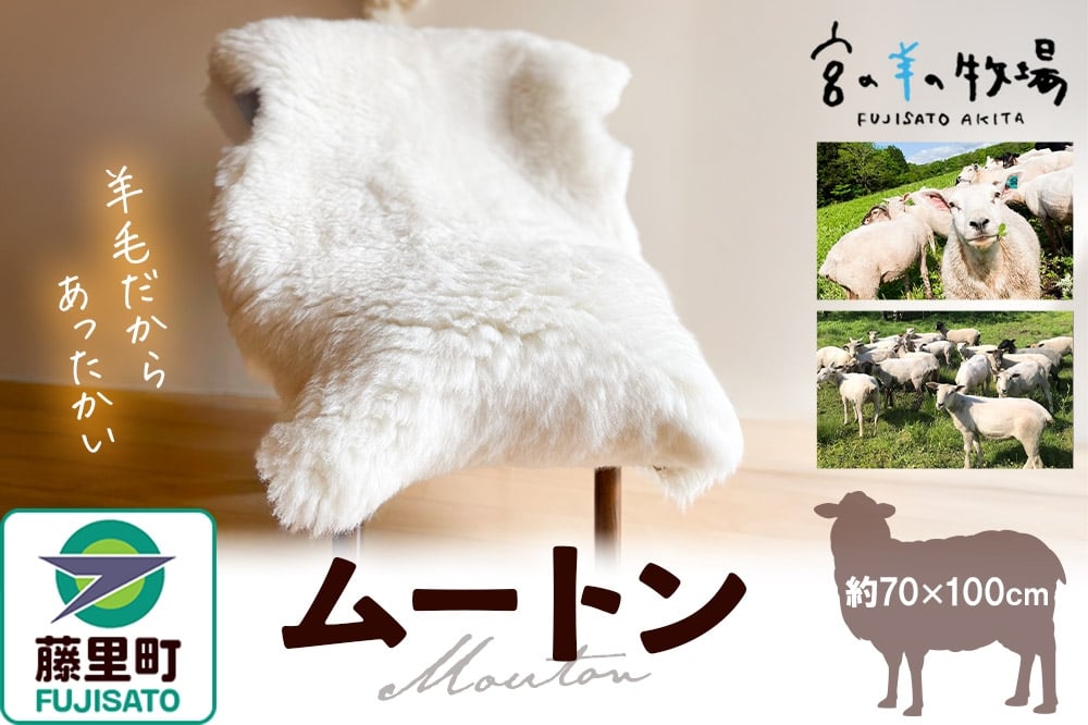 
                  宮の羊の牧場ムートン 羊毛皮 天然素材 インテリア ふわふわ さらさら ベビーマット シート ラグ
                