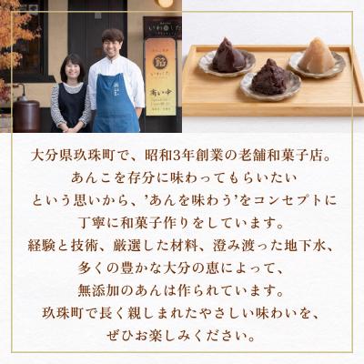 ふるさと納税 玖珠町 あんこ菓子いわした あんこペースト 各1kgセット(計3kg) こし つぶ しろ 餡子 こし餡 |  | 01