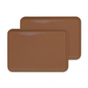 カラフルピノトレー M 33cmブラウン 2枚組 タツクラフト 【Tk54】