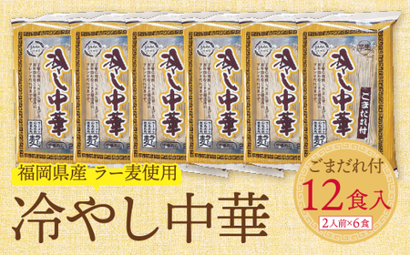 U16-23 《先行予約》【4~8月発送】福岡県産ラー麦 冷し中華(ごまだれ付) 【JTW】 【fukuchi00】