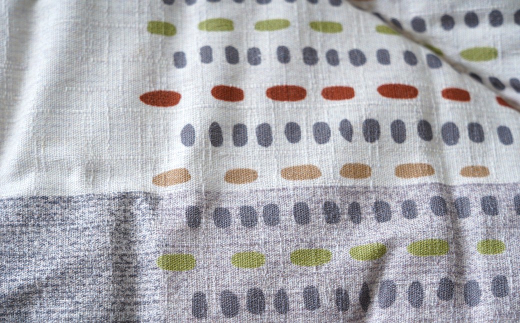 手織り風ギャベデザイン アムルこたつ掛布団 205cm×245cm GY（グレー）