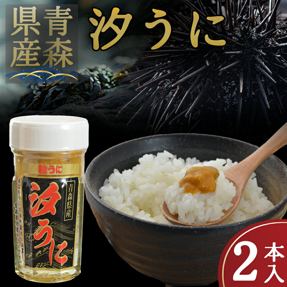 【ふるさと納税】【とろける食感】下北産瓶詰め塩うに(60g×2)【配送不可地域：離島】【配送不可地域：離島】うに 塩ウニ 瓶詰 青森県産 天然 うに 瓶塩